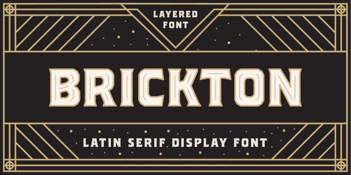 Brickton Font preview